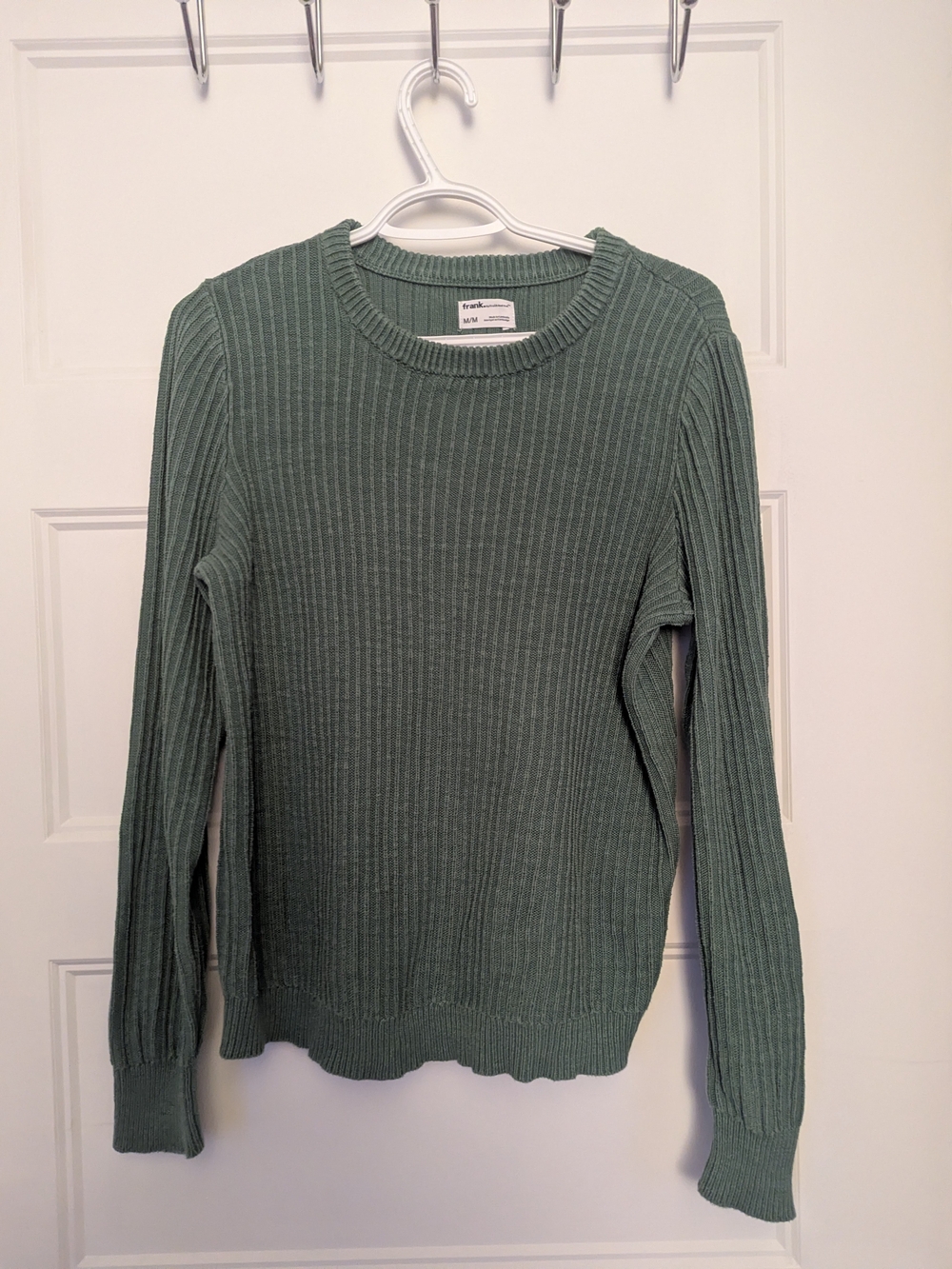 Crewneck Sweater in Sage Green By Frank. By Frank And Oak